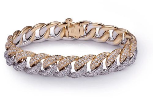 Gold Plated Vvs Moissanite Diamond Bracelet Antique, Gender : Male