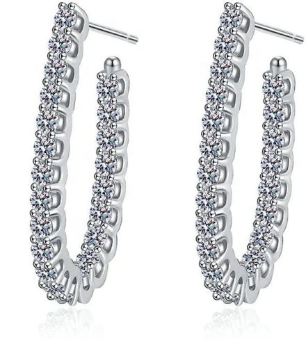 Polished Women Wedding Diamond Earrings, Shape : Round