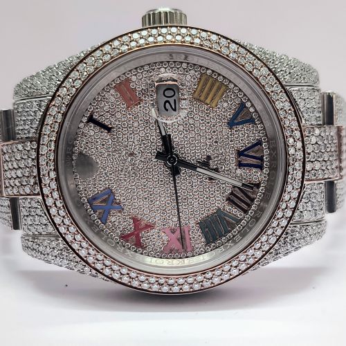 Moissanite Diamond Wrist Watch Party Wear, Casual Wear