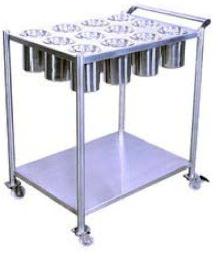 Polished Stainless Steel Masala Trolley, Color : Silver