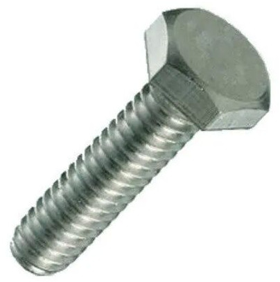 Polished 14 Mm Mild Steel Hex Bolt, Color : Silver for Fittings