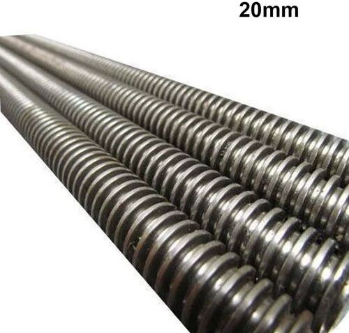 20 Mm Mild Steel Threaded Rod For Fitting Use