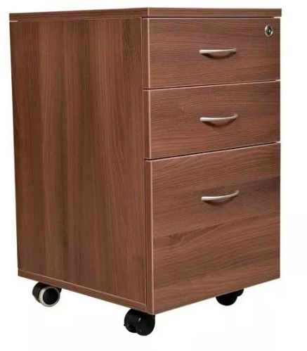 Doubke Door Polished Wood Office Cabinets