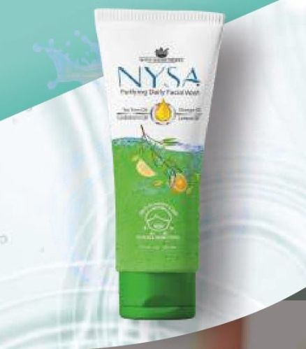 Nysa Face Wash, Color : Green, Form : Gel