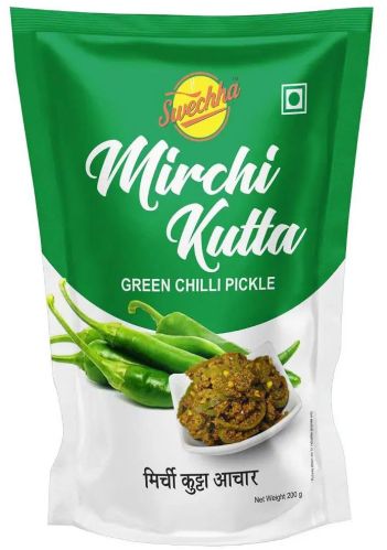 Swechha Mirchi Kutta Pickle, Color : Green Preserved