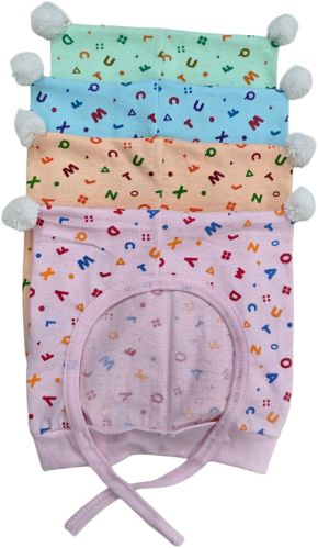 Printed Hosriey Kids Rabbit Cap, Shape : Round