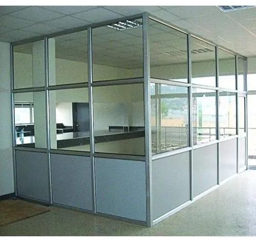 Polished Aluminum Aluminium Door Partition, Color : White