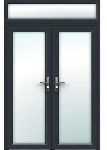 Aluminum Polished Aluminium Openable Double Door, Color : White