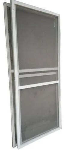 Polished Aluminum Aluminium Single Grill Mesh Door