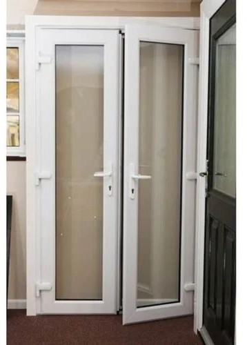 Polished UPVC Pocket Sliding Door, Frame Color : White