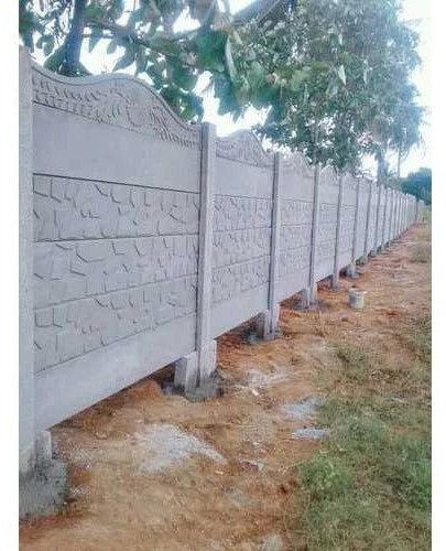 Plain Non Polished RCC Precast Compound Wall, Color : Grey