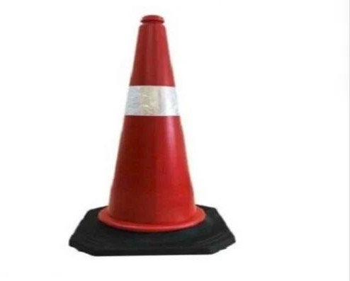 HDPE Traffic Cone, Color : Red, White