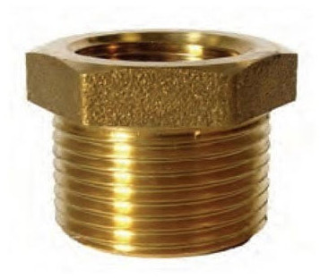 FRENI Plain Polished Brass Bush, Color : Gold, Connection : Male