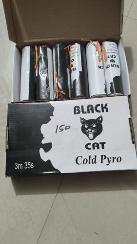 Black Cat Cold Pyro Firecracker, Lighting Color : Multicolor