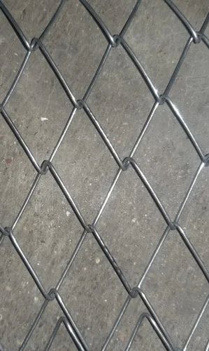 Powder Coated Galvanized Iron Poultry Chain Link Mesh, Color : Silver