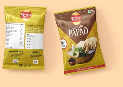 Black Gram Udad Papad, Shape : Round, Packaging Type : Light Yellow