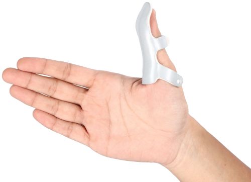 Plain EVA Frog Finger Splint, Color : White