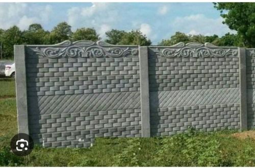 Plain Non Polished RCC Compound Wall, Color : Grey Multi Sizes