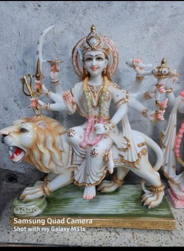 Marble Durga Murti, Color : White