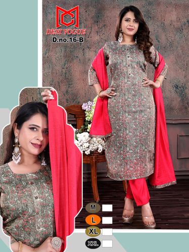 Tissue Silk Kurti M, XL, XXL