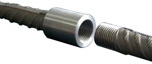 Non Polished rebar coupler, Shape : Round for Jointing