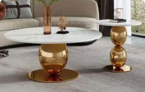 STAINLESS STEEL NANO TILES Center Table Set, Brand Name : H.I