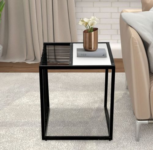 Plain Polished Metal Side Tables, Brand Name : H.I 20 INCH
