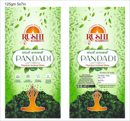Pandadi Incense Stick 8' 9', Brand Name : Rushi