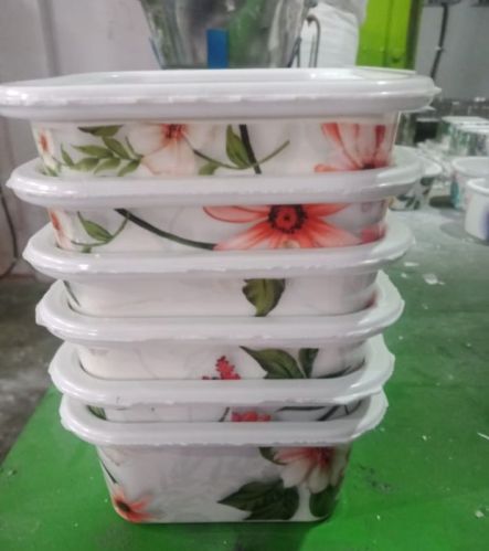 250 Ml Melamine Square Airtight Food Container