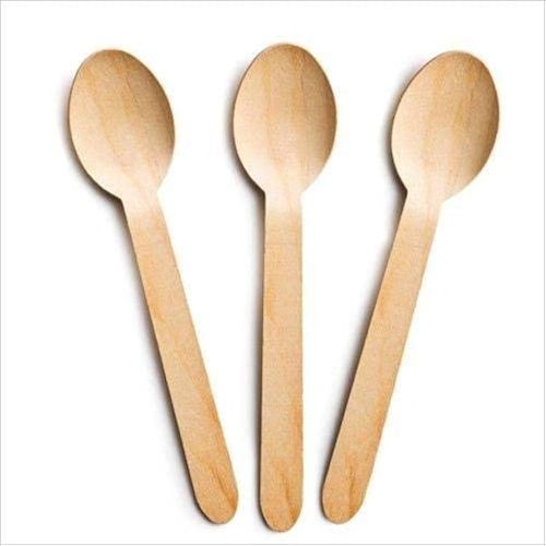 Birchwood disposable wooden spoon 140 mm, Length : 14cm