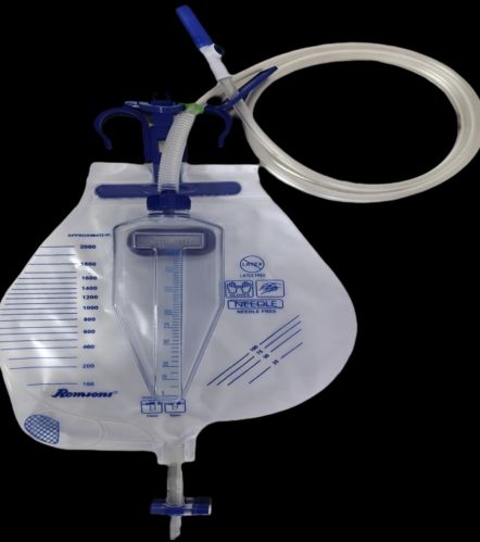 PVC Urometer Plus Urine Collection Bag, Technics : Machine Made