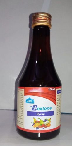 Abex Pharma Bextone Multivitamin Syrup, Color : Brown, Form : Liquid