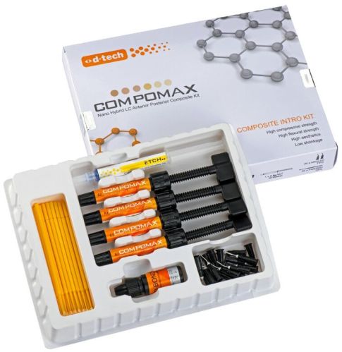 Dental Filling Material Compomax Intro Kit Nano Hybrid LC for Clinic