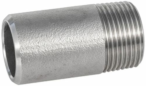 Polished Stainless Steel Socket Weld Welding Nipple, Color : Silver