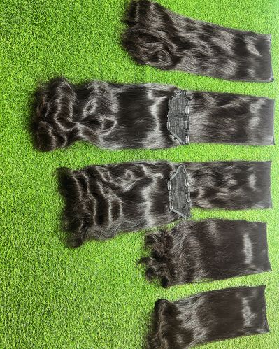 Double Drawn Hair Extension, Packaging Type : Black
