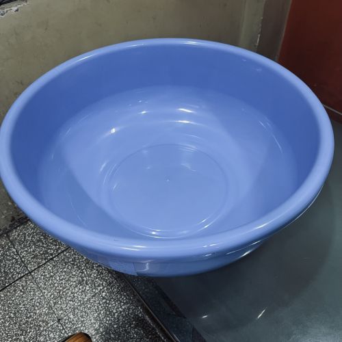 Polished Plastic Ghamela, Shape : Round, Packaging Type : Blue