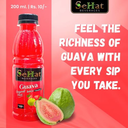 Sehat Beverages Guava, Color : Red, Packaging Size : 5Kg