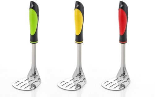 13 Inch Stainless Steel Masher with Plastic Handle