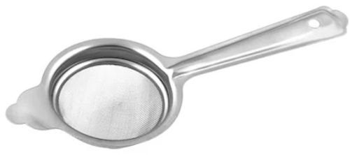 Polished Stainless Steel 2 Inch Tea Strainer, Color : Shiny Silver