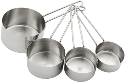 Polished Plain Stainless Steel Measuring Cups, Color : Silver