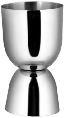 Polished Stainless Steel Peg Measure Glass, Color : Silver