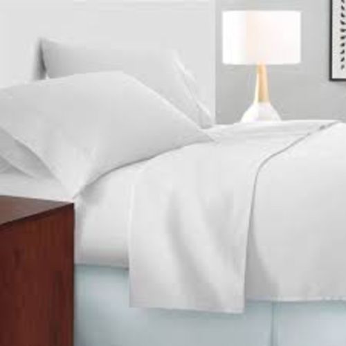 Hotel Plain Cotton Bedsheets, Color : Multicolor, White