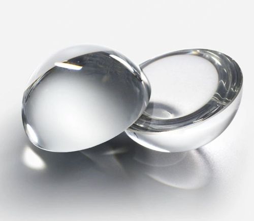 Polished Glass Half Ball Lens, Color : Transparent