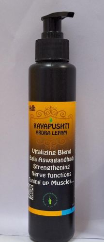 Kayapushati Ardra Lepam Massage Oil, Color : Yellow, Form : Liquid