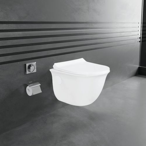 Plain Polished Bliss Ceramic Wall Hung Water Closet, Color : White