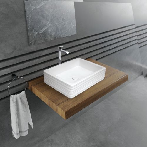 Polished Plain Campus Ceramic Table Top Wash Basin