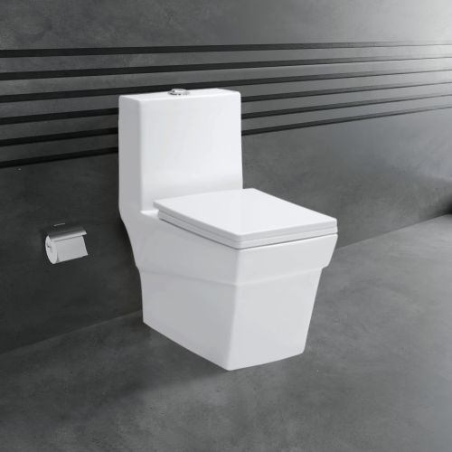 Polished Dover Ceramic Floor Mounted Water Closet, Color : White