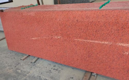 Plain Polished Jhansi Red Granite Slab, Shape : Rectangular