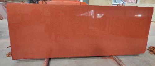 Polished Lakha Red Granite Slab, Shape : Rectangular