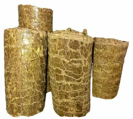 90 Mm Mustard Husk Biomass Briquettes, Packaging Type : Plastic Bags, Packaging Size : 25kg